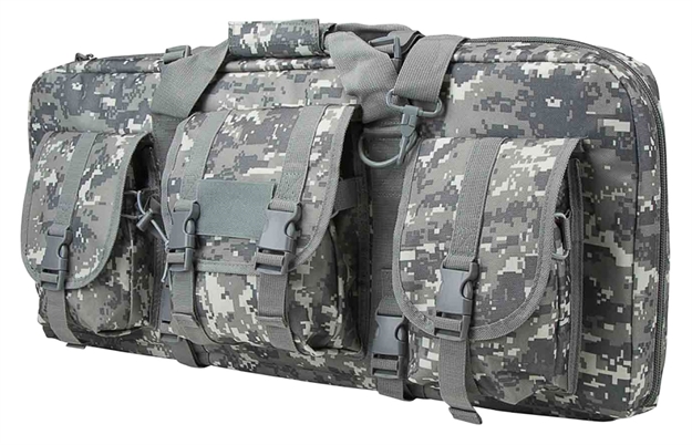 Picture of  Ncstar Cvcpd2962d28 Vism Deluxe Subgun Case 28" Digital Camouflage Pvc Fabric W/ Exterior Pockets Zippers & Padding For 2 AR OR AK Pistols 848754009890