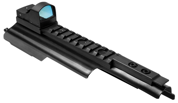 Picture of Ncstar Dmakga AK Cover With Green Dot 1X 23.5X16.8Mm Obj Unlimited Eye Relief 2 Moa Black Hard Coat Anodized