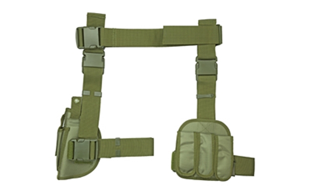 Picture of Ncstar Drop Leg Holster Mag Hldr Grn CV2908G