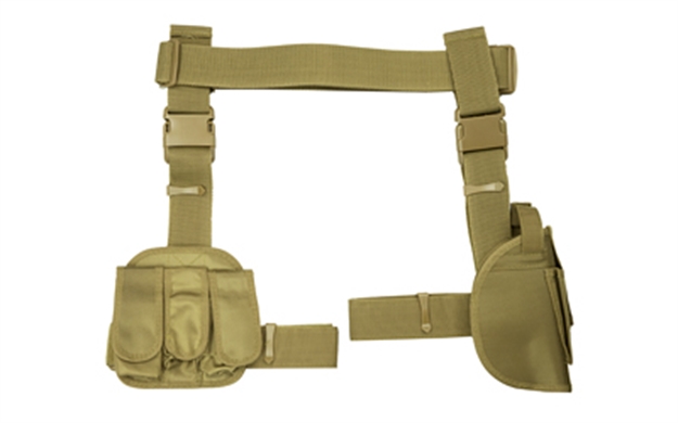 Picture of Ncstar Drop Leg Holster Mag Hldr Tan CV2908T