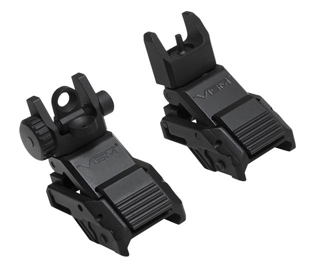 Picture of  Ncstar Vmarflc Pro Series Flip UP Front And Rear Sights  Black Flip UP For Ar-Platform