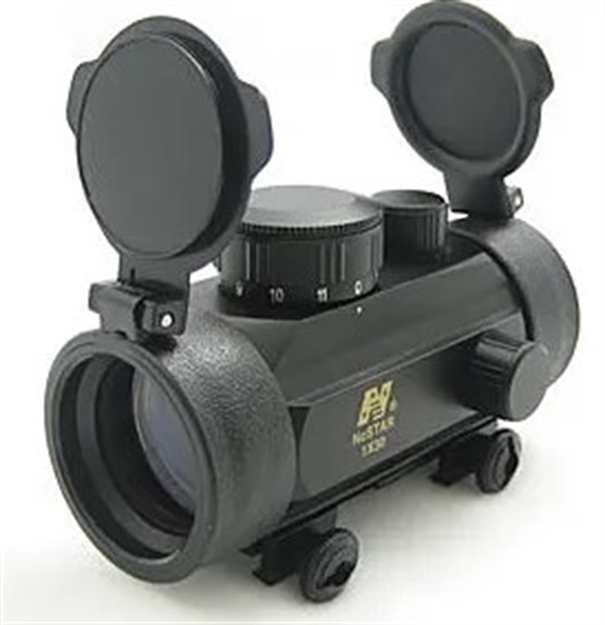 Picture of NC Star Reflex Optic, Cr2032 Lithium Batt, 1X, 30Mm,Unlimited, Integrated Weaver-Style Mount, 3 Moa Retical DBB130