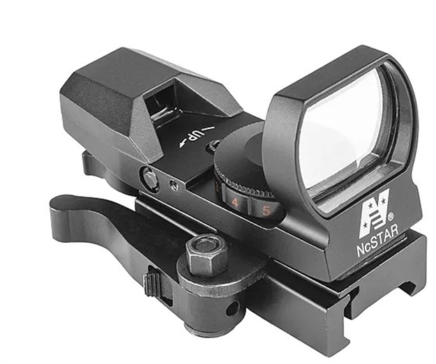 Picture of  Ncstar D4rgbq Red & Green Reflex Sight With 4 Reticles  Black Anodized 1 X 0.95" X 1.34" Red/Green Multi Reticle 848754011138
