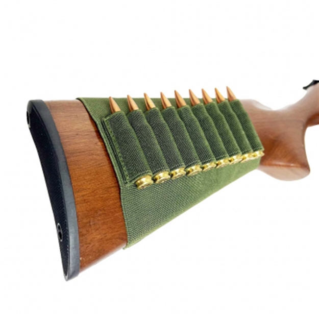 Picture of Ncstar Inc Vism Rifle Stock Cartridge Pouch Green CVSRC2993G