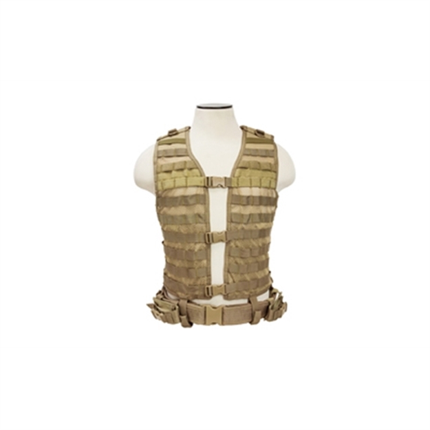 Picture of Ncstar Vism Molle Vest Med-2Xl Tan CPV2915T