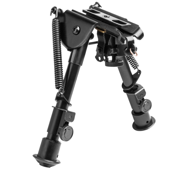 Picture of NC Star Precision Grade Bipod Compact 5.5-8" Black 3 Adaptors ABPGC