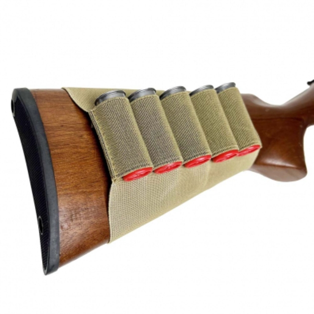 Picture of Ncstar Shotgun Stock Shell Pouch Tan