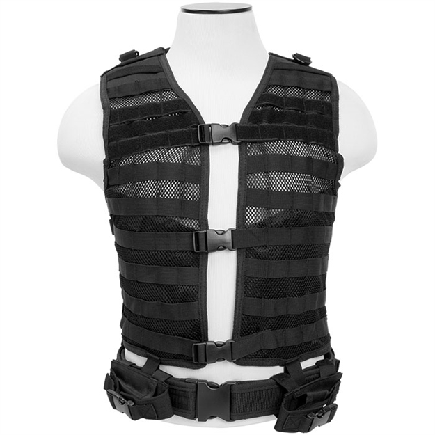 Picture of Ncstar Vism Molle Vest Med-2Xl Blk CPV2915B