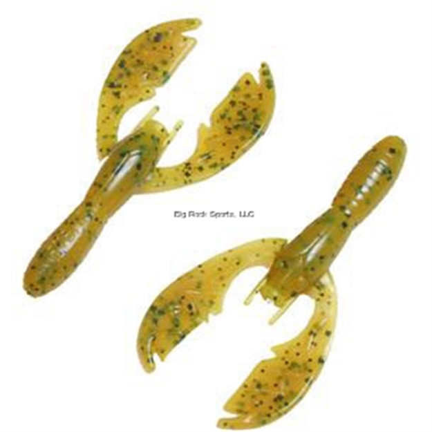 Picture of Netbait Lures Baby Paca Craw, 4", Chartreuse Pumpkin, Floating, 9/Pack