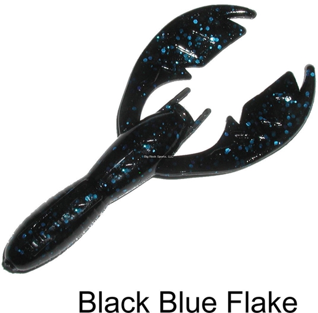 Picture of Netbait Lures Baby Paca Craw, 4", Black/Blue Flake, Floating, 9/Pack