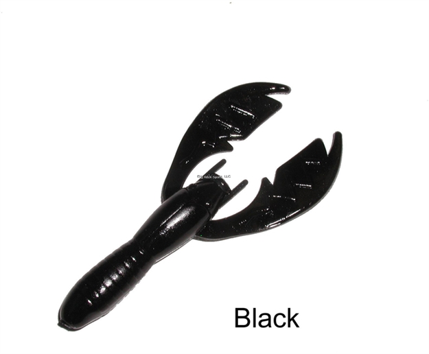 Picture of Netbait Lures Baby Paca Craw, 4", Black, Floating, 9/Pack