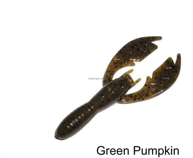 Picture of Netbait Lures Baby Paca Craw, 4", Green Pumpkin, Floating, 9/Pack
