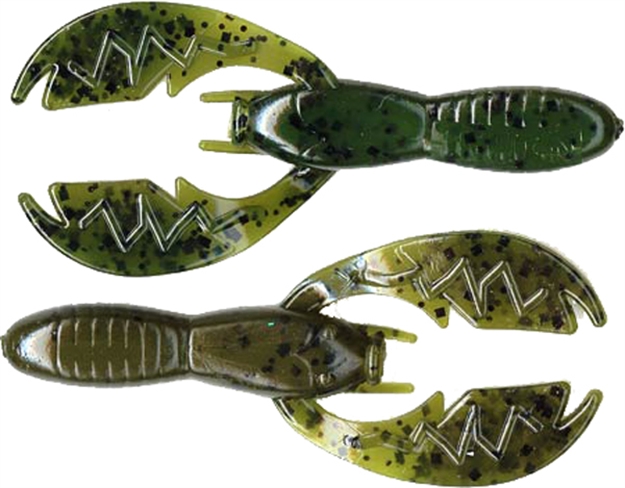 Picture of Netbait Lures Baby Paca Craw, 4", Green Pumpkin/Watermelon, Floating, 9/Pack
