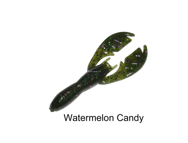 Picture of Netbait Lures Baby Paca Craw, 4", Watermelon Candy, Floating, 9/Pack