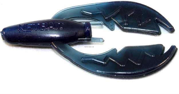 Picture of Netbait Lures Paca Chunk, 3", Black/Blue, 6/Pack