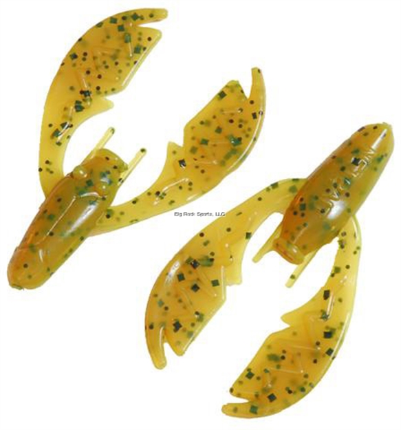 Picture of Netbait Lures Paca Chunk, 3", Chartreuse Pumpkin, 6/Pack
