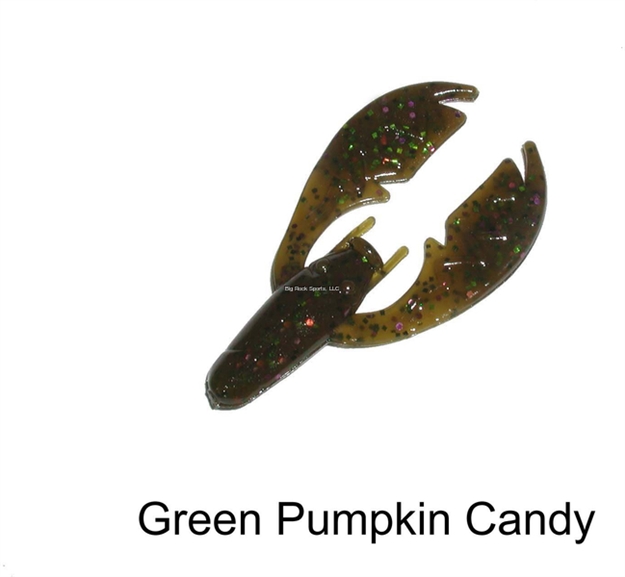 Picture of Netbait Lures Paca Chunk, 3", Green Pumpkin Candy, 6/Pack