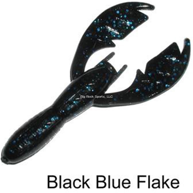 Picture of Netbait Lures Paca Craw, 5", Black/Blue Flake, 8/Pack