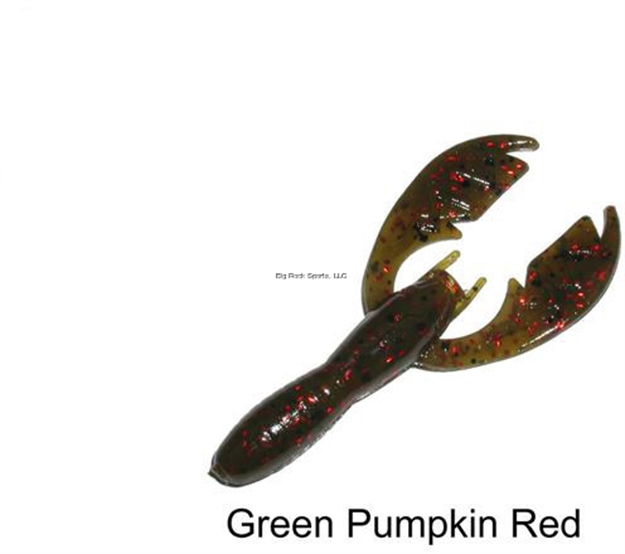 Picture of Netbait Lures Paca Craw, 5", Green Pumpkin Red, 8/Pack