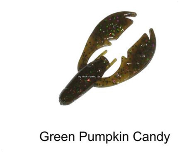 Picture of Netbait Lures Tiny Paca Chunk, 2 1/4", Green Pumpkin Candy, 7/Pack