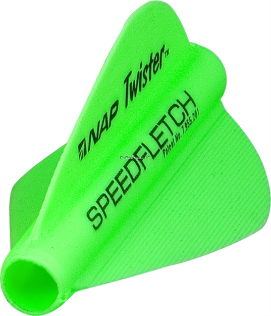 Picture of New Archery Products Nap Speedfletch Lrg OD .285-.295 Arrows Green