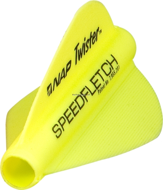 Picture of New Archery Products Speedfletch Med OD .265-.275 Arrows Yellow