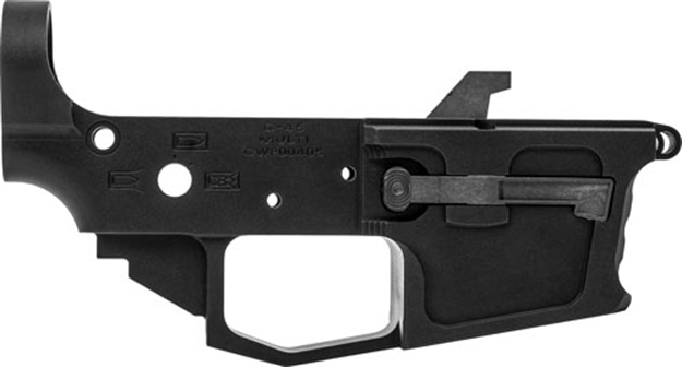 Picture of New Frontier Armory Frontier C-45 Stripped Lower Receiver Billet Black C45LOWER -