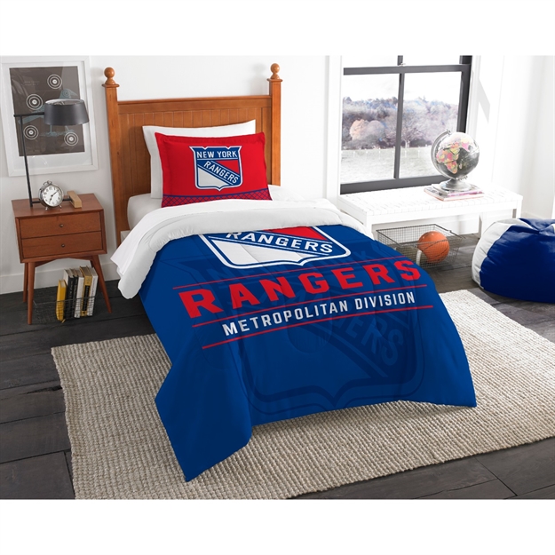 Picture of New York Rangers Twin Comforter Set