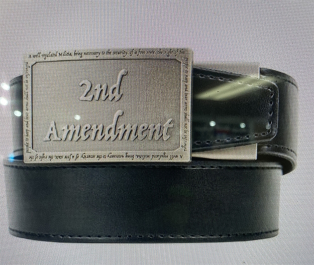 Picture of Nexbelt The 2Nd Amendment Pewter Buckle Black Precisefit™ Edc Belt #Pcs0890