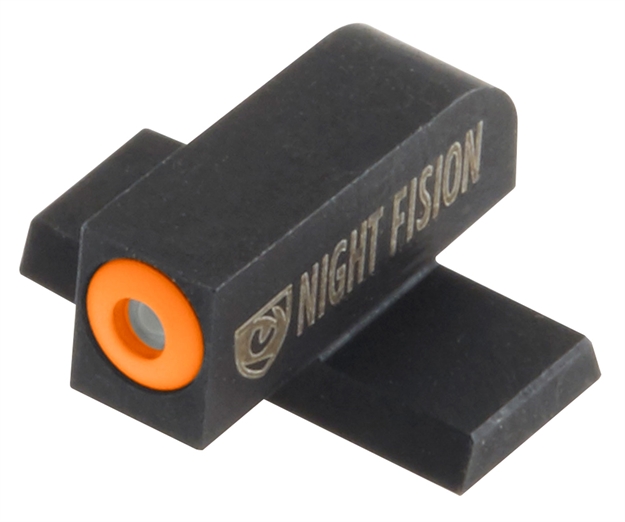 Picture of Night Fision Sig176003ogw Night Sight Set Square Sig Sauer 40/45 Green Tritium W/Orange Outline #6 Front Green Tritium W/White Outline #8 Rear Black