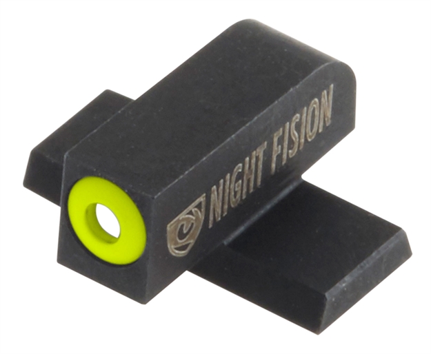 Picture of Night Fision Sig178001ygx Night Sight Front Square Top Sig Sauer 9Mm/357 #8 Green Tritium W/Yellow Outline Black