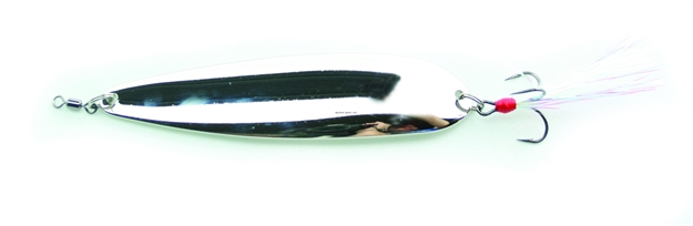 Picture of Nichols 5" Lake Fork Flutter Spoon, Silver Chrome, 1-1/8Oz