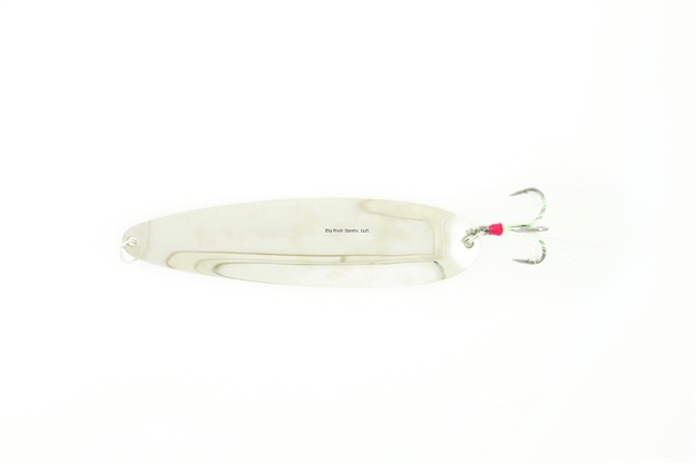 Picture of Nichols Ben Parker Mini Magnum Flutter Spoon, 6", 2 1/2 Oz, 4/0 Hook, Silver Chrome