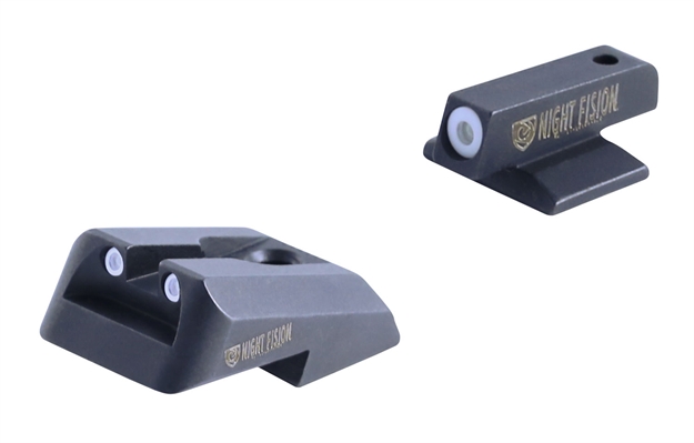 Picture of Night Fision  Night Sight Set Square 
Novak 1911 Officer/Defender Green Tritium W/White Outline Front/Rear Black