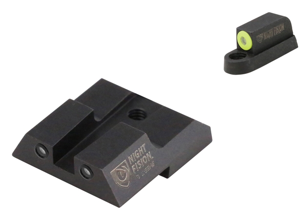 Picture of Night Fision Czu076003ygzg Tritium Night Sights For Cz-Usa  Green Tritium Yellow Outline Front Sight-Green Tritium Black Outline Rear Sight CZ P-07/P-09 810116032693