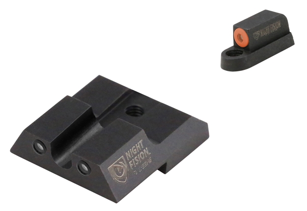 Picture of Night Fision Czu076007ogzg Tritium Night Sights For Cz-Usa  Green Tritium Orange Outline Front Sight-Green Tritium Black Outline Rear Sight CZ P-07/P-09 810116032747