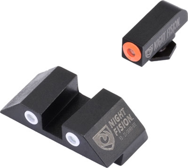 Picture of Night Fision Fision Tritium Orangedot Square Rear Glock 20-41 Set