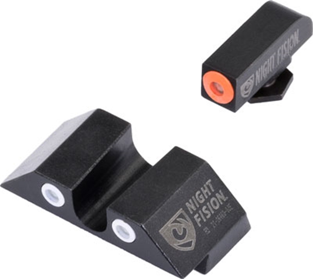 Picture of Night Fision Fision Tritium Orangedot "U" Rear Glock Sight Set