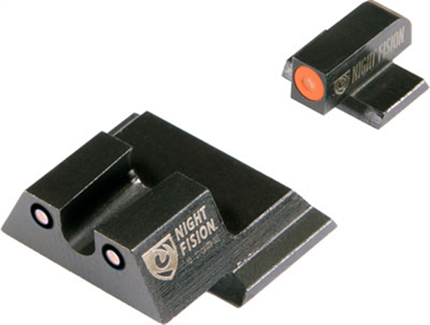 Picture of Night Fision Fision Tritium Orangedot "U" Rear S&W M&P Shield Set! SAW202007OGZG