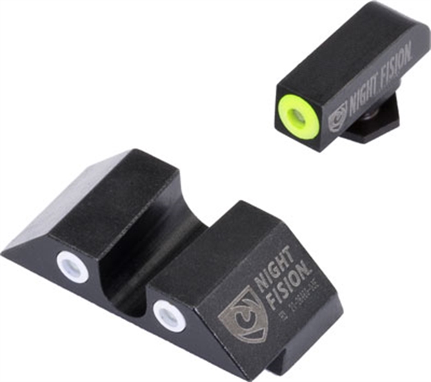 Picture of Night Fision Fision Tritium Yellowdot "U" Rear Glock 20-41 Sgt Set