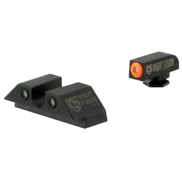 Picture of Night Fision Glk00207owx Night Sight Set Square Front/U-Notch Rear Glock 20/21/2
