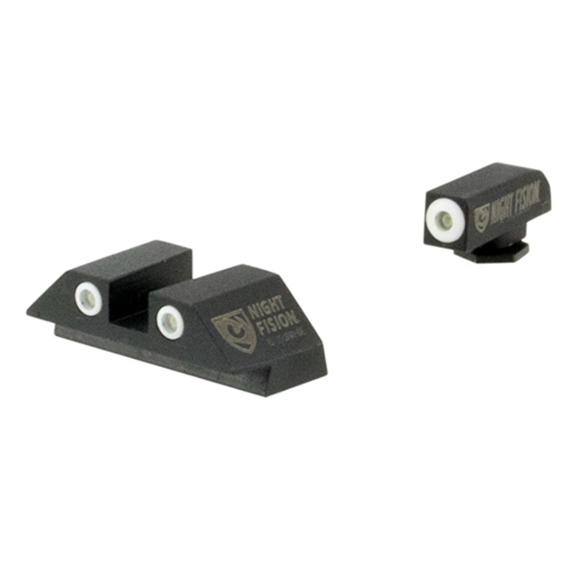 Picture of Night Fision Glk00303wzx Night Sight Set Square Glock 42/43 Tritium Green Tritiu