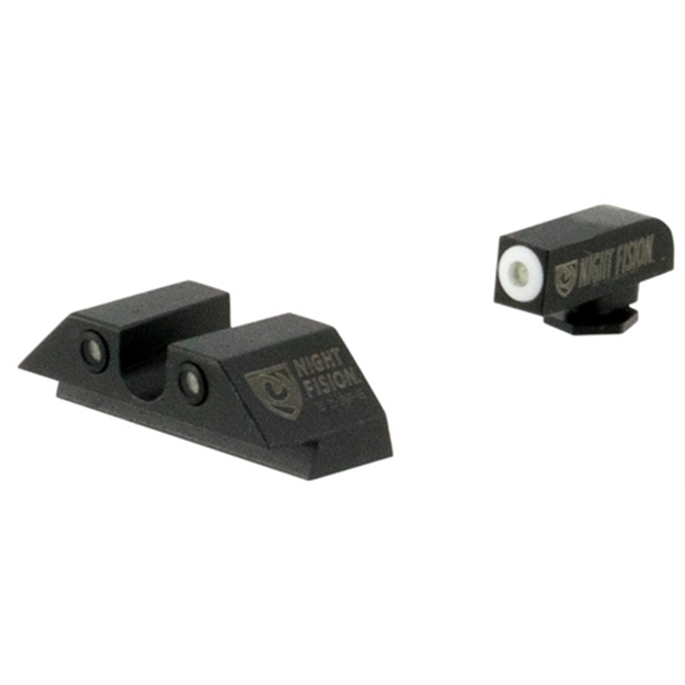 Picture of Night Fision Glk00307wzx Night Sight Set Square Front/U-Notch Rear Glock 42/43 T