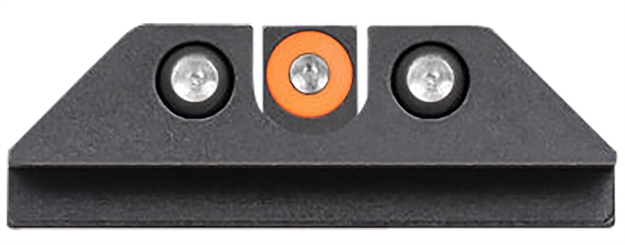 Picture of  Night Fision Glk003007gdpogzg Night Fision Glow Dome Night Sights Set For Glock  Black | Green Tritium Phosphorescent Orange Ring Front Sight Green Tritium Black Ring Rear Sight