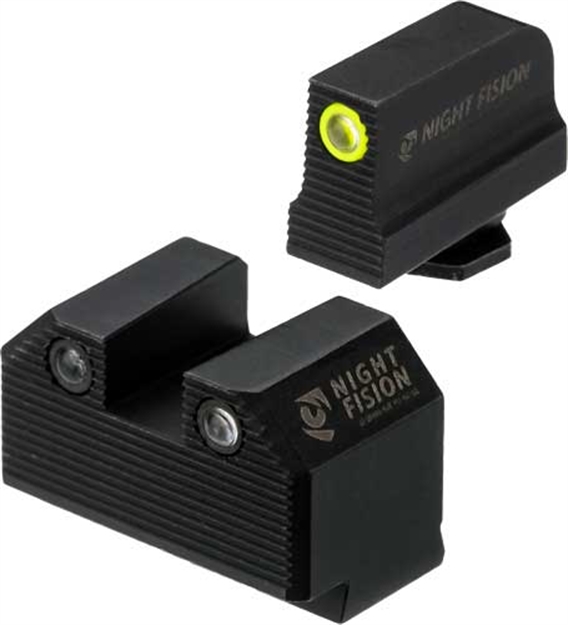 Picture of Night Fision Precision Tritium Fision Trit Stealth Yllw Front/Square Set For Glock GLK-001-290-313-YGZG