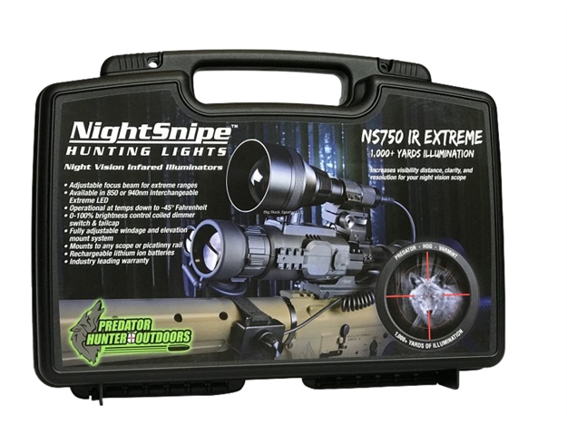 Picture of Nightsnipe Ns750 Extreme Dimmable Adjustable Infrared Illuminator Kit - 850Nm IR Led