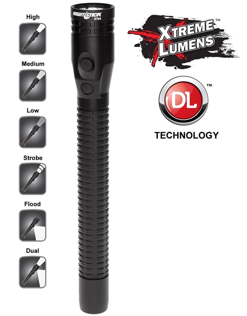 Picture of Nightstick Nsr9744xl Dual Light Flashlight 650/300/100/600 Lumens Lithium Ion Black