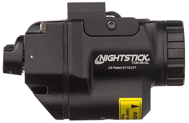 Picture of  Nightstick Tcm5bgl Subcompact Weapon Light With Green Laser  Black Anodized 650 Lumens White Led Glock/Sig Sauer/H&K/Ruger/Smith & Wesson M&P