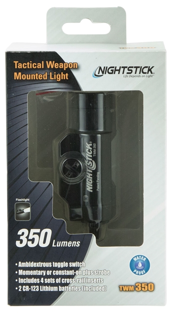 Picture of Nightstick Twm350 Tactical Weapon-Mounted Light  Black Anodized 350 Lumens White Led Light TWM-350 017398805421