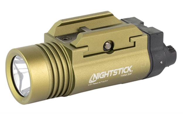 Picture of Nightstick Twm30f Twm-30  For Handgun 1200 Lumens Output White Led Light 194 Meters Beam 3 Cross-Rail Inserts/2 Cross-Rail Mounting Screws/Allen Wrench/Batteries Mount Olive Drab Green Aluminum TWN30F